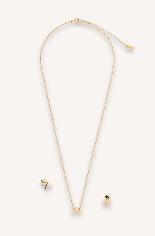 [SET] Classic Vellamy Necklace + Earring / 3colors